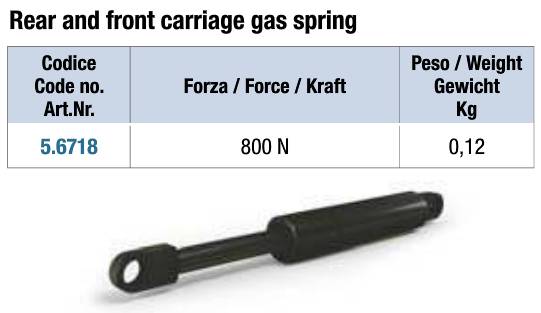 Газовый амортизатор 800N/156мм