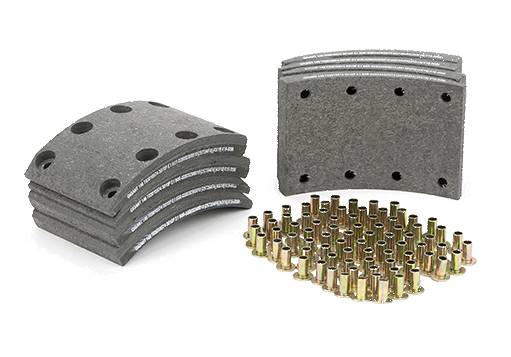 Накладки тормозные 3010/0 комплект на ось (с заклёпками)