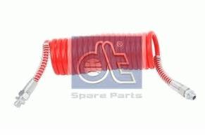 Шланг воздушный спиральный, M16x1,5, red, 24 windings