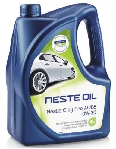 Масло моторное полностью синтетическое Neste CITY PRO A5/B5 0W-30 4л