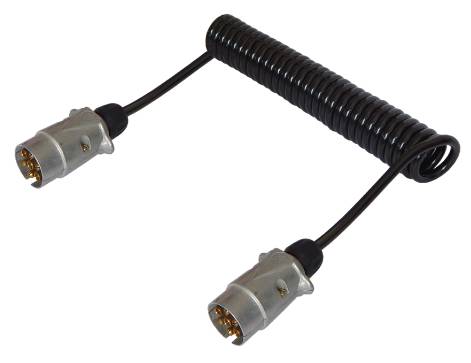 Кабель спиральный 7P/12V (ISO 1724 - Type N)