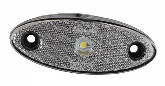 Фонарь габарит. белый LED (с кабелем 0,5м)