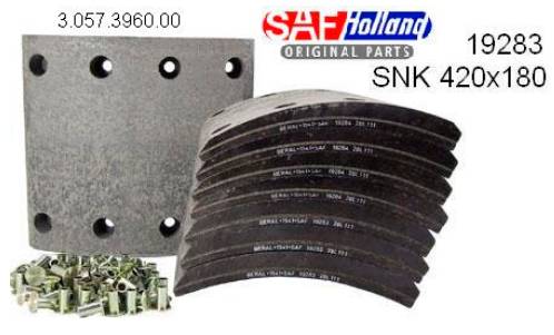 Накладки SAF 420x180 /SK/ ном=20,6