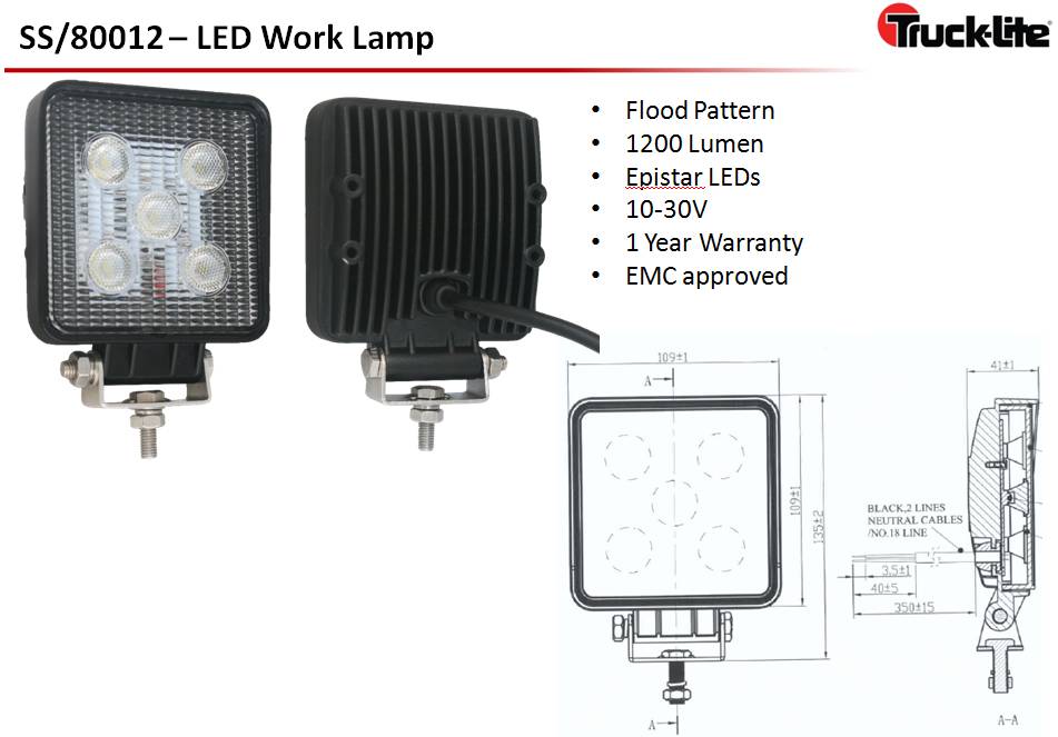 Фонарь рабочего света LED 1200люмен
