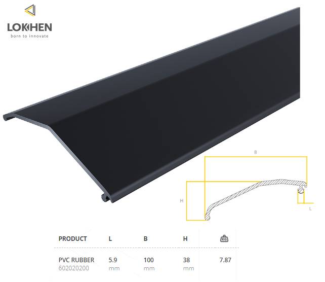 Уплотнительный профиль ПВХ*100x6,2 mm (бухта 14м)