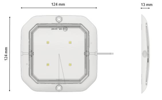 Лампа внутреннего освещения (4 LED/500 Lumen)