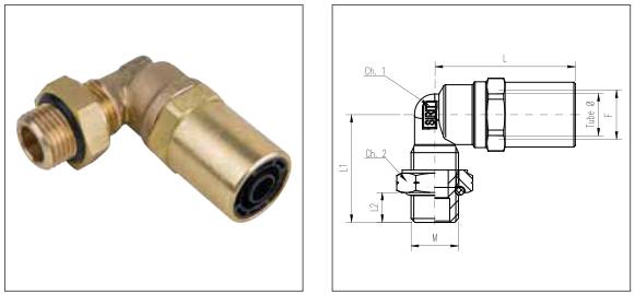 Соединитель угловой М22х1,5/10х1