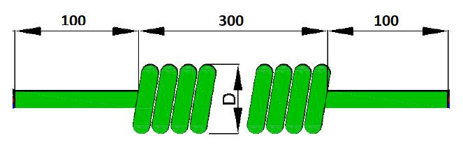 Кабель витой 2-х жильный 500-1100мм (2 x 0,75мм2; D=24мм)