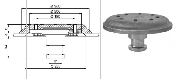 Шкворень KZ1012 c тарелкой (JOST)