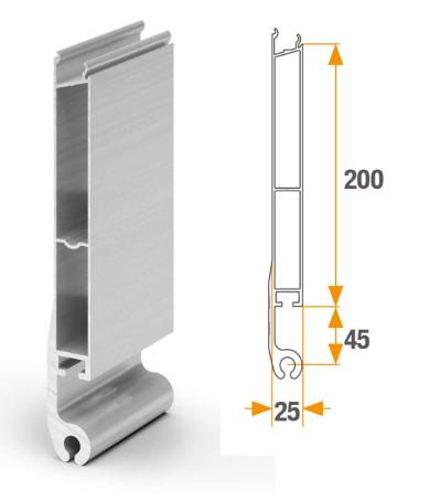Профиль алюминиевый анодированный 6,5м