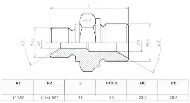 Переходник для шланга (папа-папа)