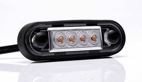 Фонарь габаритный Posipoint-2 / желтый 4 диода 12-36V/ FRISTOM FT-073Z LED