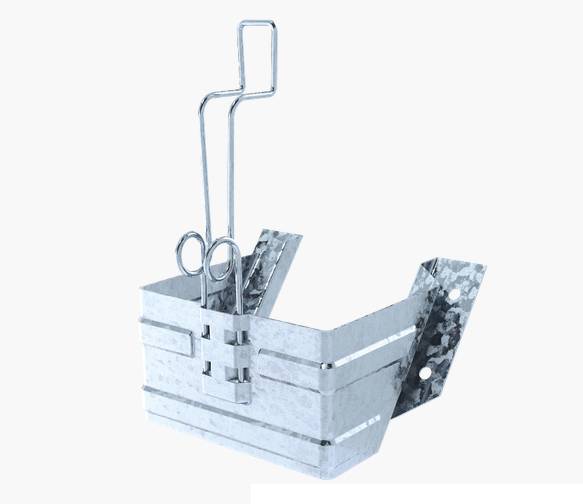 Держатель упора противооткатного 160мм (оцинкованный)