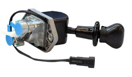 Кран ручного тормоза 2-х выводной с датчиком на панель KMZ