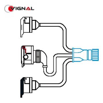 Жгут кабелей передний (500мм) 5P/ 24N/ 24S/ 16V