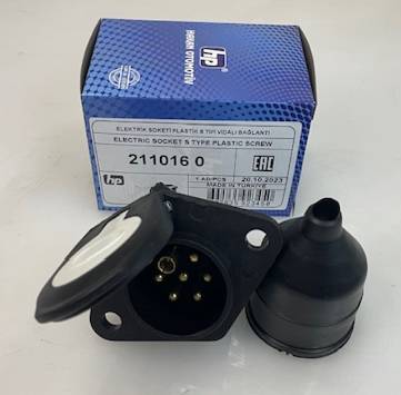 Розетка 7P/24V (ISO 3731 - Type S) винтовые контакты