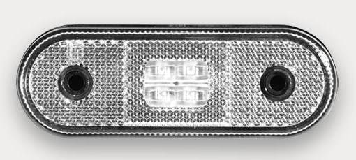 Фонарь маркерный белый универсальный 24в с кабелем 200мм