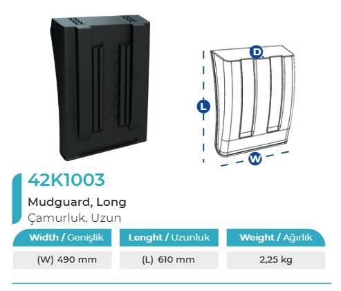 Крыло заднее 490х610 без скоб