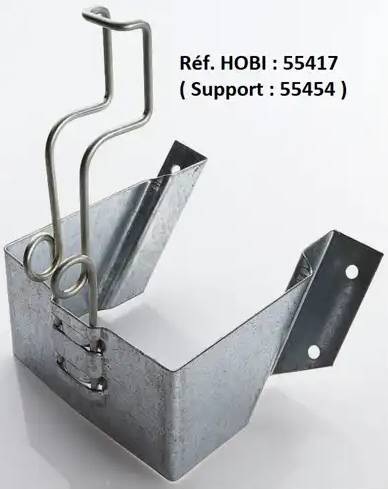 Держатель упора противооткатного 200мм (оцинкованный)