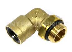 Угольник М22/Т15 латунь с уплотн.