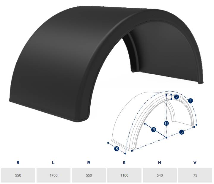 Крыло 550x1700 R550