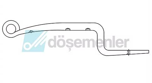 Полурессора GIGANT NLR45.1/K205-70L (ширина 70mm)