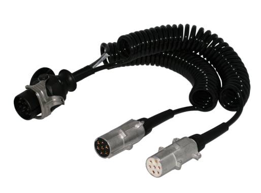 Кабель с адаптером 15P/24V-2x7P/24V (виток D=50mm) L=4000mm, L max=4500mm