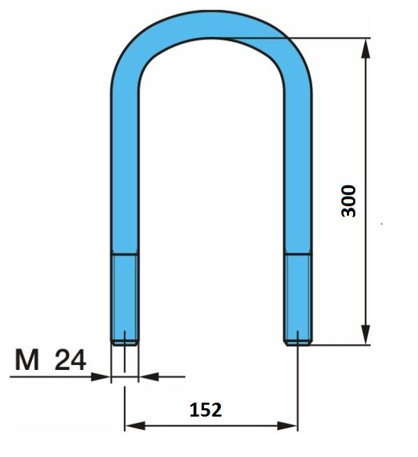 Стремянка М24/128(152)х300