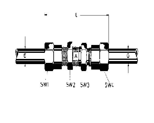 Переходник с разъемами 10/10 РС (с нипелями)
