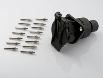 Розетка 15-полюсная 24V Erich Jaeger (ISO 12098)
