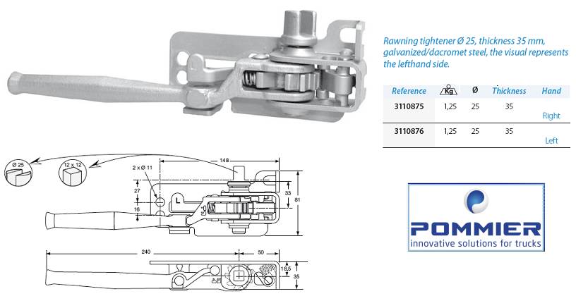 Редуктор с храповиком прав. шлиц