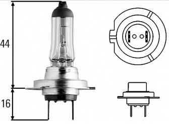 Лампа фары H7 24V/70W