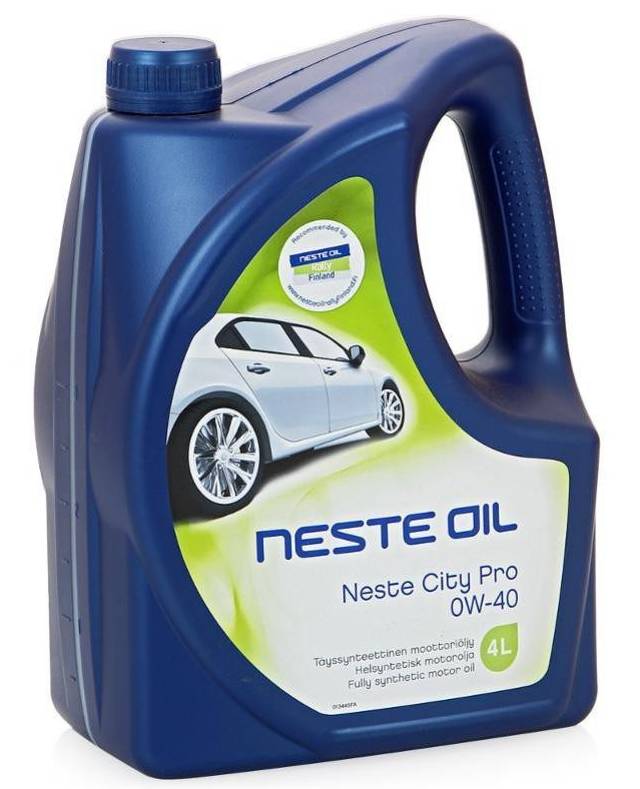 Масло моторное полностью синтетическое Neste CITY PRO 0W-40 4 л