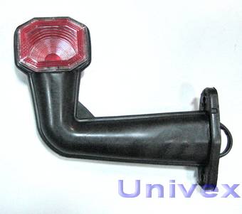 Фонарь контурный бело-красный (короткий рожок)