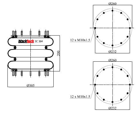Пневмобаллон SP2597NB (12''x3 NB)